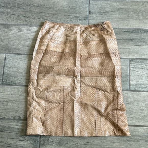Omo norma kamali textured snake skirt - Picture 1 of 4